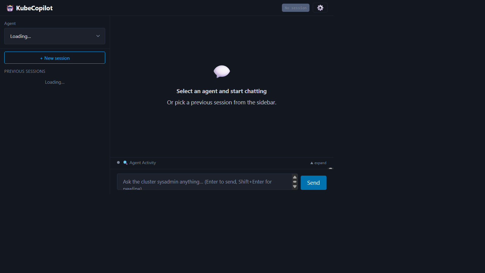 KubeCopilot Chat Interface